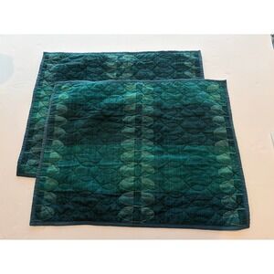 Opalhouse Jungalow Standard Pillow Sham Set of 2 Quilted Teal Green Boho